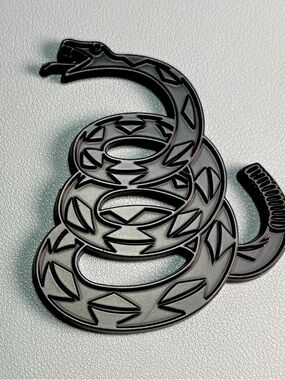 Don't Tread on Me Rattlesnake Emblem